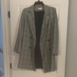 VETTA Gray Plaid Blazer